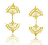 DOUBLE CENTRAL GOLD EARRINGS-BACK IN STOCK