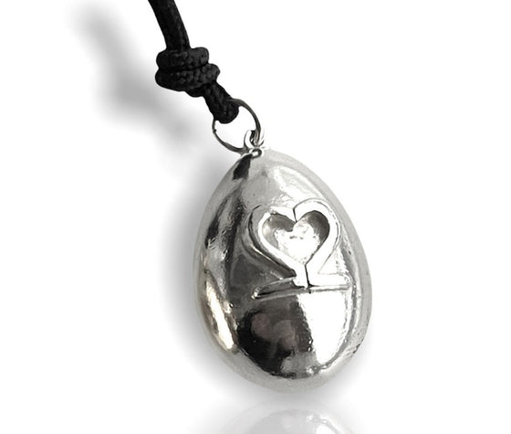 SILVER EASTER EGG “HEART 22” PENDANT-SOLD OUT