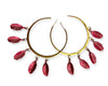 FIRR PINK HOOP EARRINGS