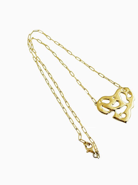 HEART 2 HEART SMALL GOLD PENDANT