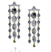 KENYA "DISCO LOOK" HEMATITE EARRINGS-BACK IN STOCK