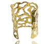 FLUID NATURE XL SCULPTURAL GOLD CUFF-BACK IN STOCK