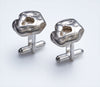 FLUID ROCK SILVER CUFFLINKS-BACK IN STOCK