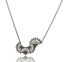  METROPOLITAN FANS RHODIUM PENDANT