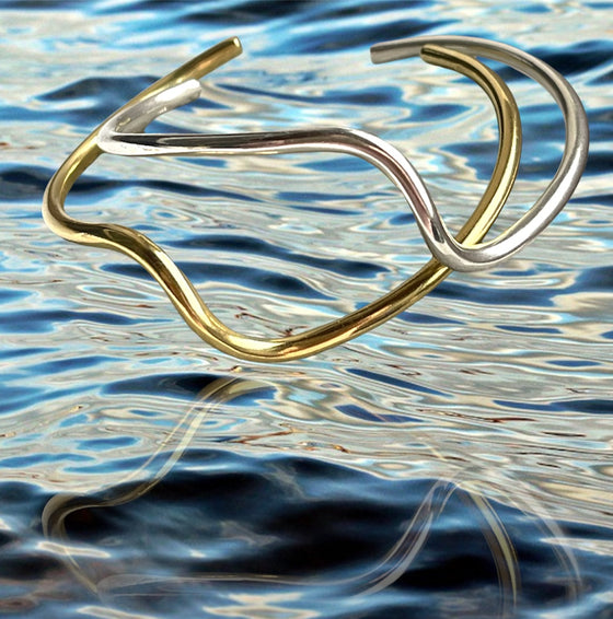 IN-LINE SILVER RIPPLE STACKABLE BRACELETS-COMING SOON