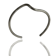  IN-LINE RHODIUM RIPPLE STACKABLE BRACELETS-PRE ORDER