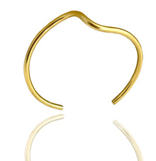  IN-LINE GOLD RIPPLE STACKABLE BRACELETS