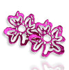 HOT PINK ORTENSIE XL EARRINGS-BACK IN STOCK