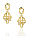 ETHIOPIAN GOLD CROSS EARRINGS