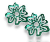 EMERALD GREEN ORTENSIE XL EARRINGS-BACK IN STOCK