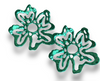 EMERALD GREEN ORTENSIE XL EARRINGS-BACK IN STOCK