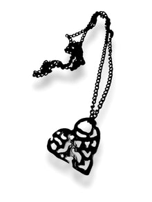  HEART 2 HEART LARGE LONG BLACK PENDANT-BACK IN STOCK