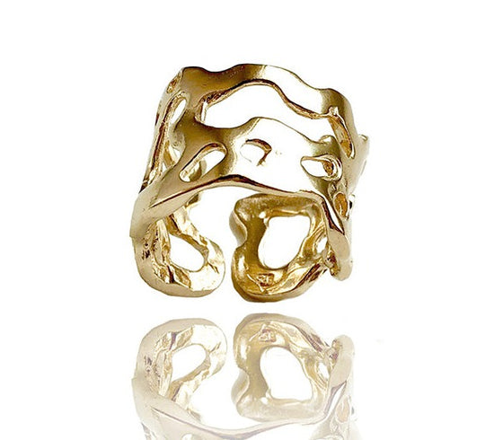 SMALL FLUID GOLD RING-PRE ORDER