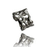 SMALL FLUID RHODIUM RING-BACK IN STOCK