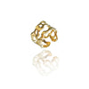 SMALL FLUID GOLD RING