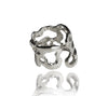 SMALL FLUID SILVER RING