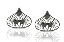  THE EMPIRE BELLS RHODIUM EARRINGS