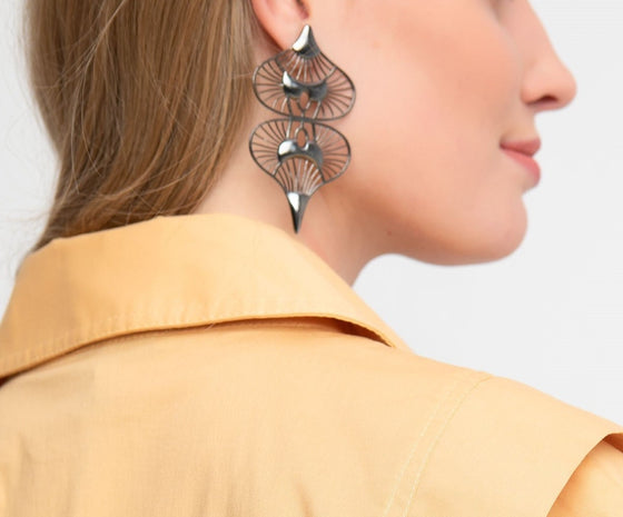 LIBERTY RHODIUM EARRINGS