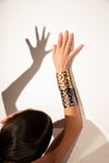 FLUID NATURE XL SCULPTURAL GOLD CUFF-BACK IN STOCK