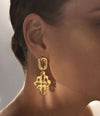 ETHIOPIAN GOLD CROSS EARRINGS