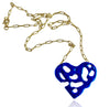 HEART TO HEART SMALL ROYAL BLUE PENDANT