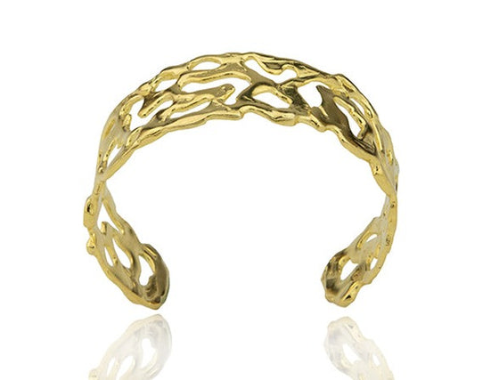 MELTED SMALL GOLD CUFF