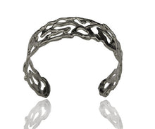  MELTED SMALL RHODIUM CUFF-BACK IN STOCK